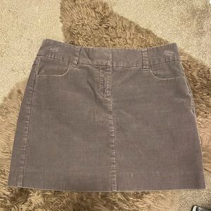 JCREW corduroy mini skirt
